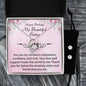 Forever Love Necklace and Cubic Zirconia Earring Set Happy Birthday To my Beautiful Sister