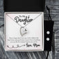 Forever Love Necklace and Cubic Zirconia Earring Set To My Daughter