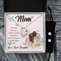 Forever Love Necklace and Cubic Zirconia Earring Set Mom, The love between a mother and her daughter is forever