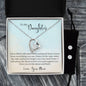 Forever Love Necklace and Cubic Zirconia Earring Set To My Daughter - Learn From Everything