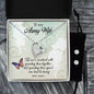 Forever Love Necklace and Cubic Zirconia Earring Set To my Army wife
