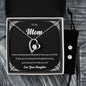 Forever Love Necklace and Cubic Zirconia Earring Set To My Mom Love your daughter