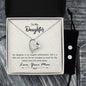 Forever Love Necklace and Cubic Zirconia Earring Set To my daughter-My daughter is my biggest