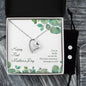 Forever Love Necklace and Cubic Zirconia Earring Set Happy First Mother's Day