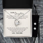 Forever Love Necklace and Cubic Zirconia Earring Set To My Daughter-From Mom
