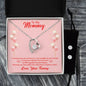 Forever Love Necklace and Cubic Zirconia Earring Set Mommy to be-To my mommy-I can hear you