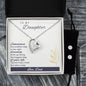 Forever Love Necklace and Cubic Zirconia Earring Set To my Daughter Sometimes