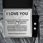 Forever Love Necklace and Cubic Zirconia Earring Set I love you