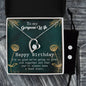 Forever Love Necklace and Cubic Zirconia Earring Set To my Gorgous Wife Happy Birthday