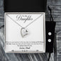 Forever Love Necklace and Cubic Zirconia Earring Set Father to daughter final first text