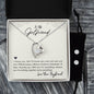 Forever Love Necklace and Cubic Zirconia Earring Set To my Girlfriend-I choose you