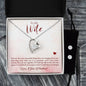 Forever Love Necklace and Cubic Zirconia Earring Set To my wife-You are the most beautiful thing