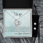 Forever Love Necklace and Cubic Zirconia Earring Set To My Wife - Proud To Be Your Husband
