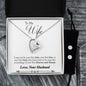 Forever Love Necklace and Cubic Zirconia Earring Set Husband to wife final first text