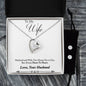Forever Love Necklace and Cubic Zirconia Earring Set Husband to wife final second text