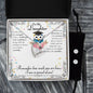 Forever Love Necklace and Cubic Zirconia Earring Set To my Daughter on your Graduation