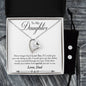 Forever Love Necklace and Cubic Zirconia Earring Set Father to daughter final second text