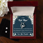 Forever Love Necklace and Cubic Zirconia Earring Set To My Best Mom2