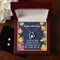 Forever Love Necklace and Cubic Zirconia Earring Set Happy Birthday Sister