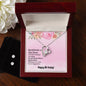 Forever Love Necklace and Cubic Zirconia Earring Set Happy Birthday good friend