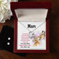 Forever Love Necklace and Cubic Zirconia Earring Set mom you are so special 1