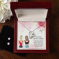 Forever Love Necklace and Cubic Zirconia Earring Set To a Very Special Sister