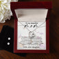 Forever Love Necklace and Cubic Zirconia Earring Set To my Beautiful Mom Love your Daughter