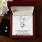Forever Love Necklace and Cubic Zirconia Earring Set Husband to wife final second text