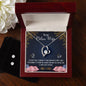Forever Love Necklace and Cubic Zirconia Earring Set To my Police wife
