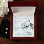 Forever Love Necklace and Cubic Zirconia Earring Set To my daughter-When we can_t be