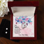 Forever Love Necklace and Cubic Zirconia Earring Set dear sister