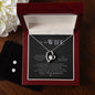 Forever Love Necklace and Cubic Zirconia Earring Set To my wife- I promise