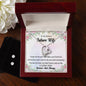 Forever Love Necklace and Cubic Zirconia Earring Set To my Beloved Future Wife4