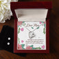 Forever Love Necklace and Cubic Zirconia Earring Set Dear Mom I love you so much