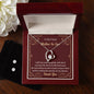 Forever Love Necklace and Cubic Zirconia Earring Set To my Future Mother in Law