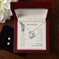 Forever Love Necklace and Cubic Zirconia Earring Set To my daughter-I wish you
