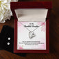 Forever Love Necklace and Cubic Zirconia Earring Set To My Beautiful Daughtermay you find great joy and success