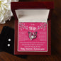 Forever Love Necklace and Cubic Zirconia Earring Set To my Wife, today tomorrow and forever
