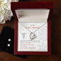 Forever Love Necklace and Cubic Zirconia Earring Set To my Vet Wife