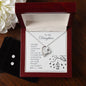 Forever Love Necklace and Cubic Zirconia Earring Set To my daughter-Strength  doesn_t come