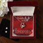 Forever Love Necklace and Cubic Zirconia Earring Set To my Firefighter Wife
