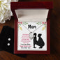 Forever Love Necklace and Cubic Zirconia Earring Set mom you are so special