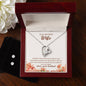 Forever Love Necklace and Cubic Zirconia Earring Set To my Beautiful Wife If-I-had-to-choose-between
