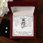 Forever Love Necklace and Cubic Zirconia Earring Set To my Daughter on your Graduation