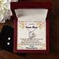 Forever Love Necklace and Cubic Zirconia Earring Set To My Bonus Mom