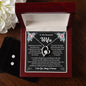 Forever Love Necklace and Cubic Zirconia Earring Set To my Beautiful Wife