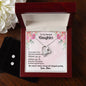 Forever Love Necklace and Cubic Zirconia Earring Set Dearest daughter