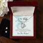 Forever Love Necklace and Cubic Zirconia Earring Set To my wife-I choose you