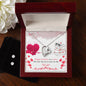 Forever Love Necklace and Cubic Zirconia Earring Set Happy Birthday to a sister