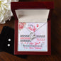 Forever Love Necklace and Cubic Zirconia Earring Set To my Wife you make me smile